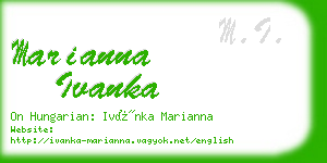 marianna ivanka business card